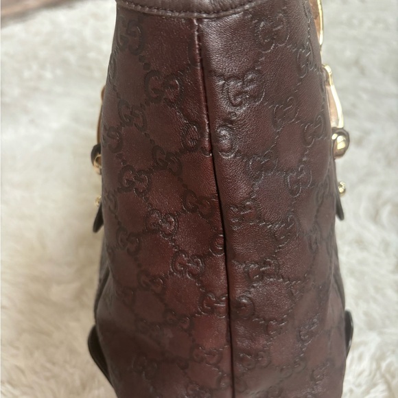 Gucci Brown Guccissima Leather Medium Horsebit Pelham Bag and wallet - Picture 5 of 16